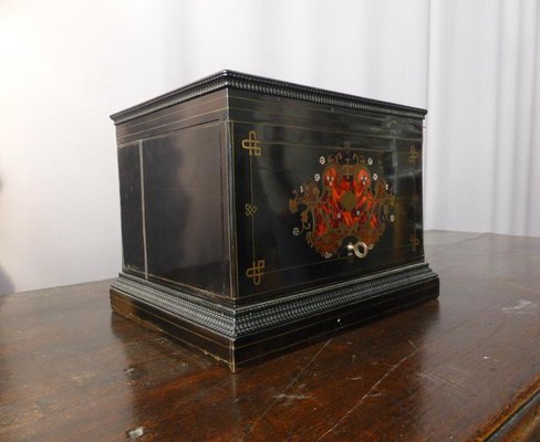 Antique Napoleon III Marquetry Liquor Cellar Set-WSV-605517