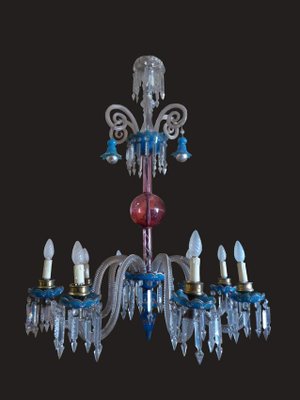 Antique Napoleon III Murano Glass Chandelier-WSV-605477