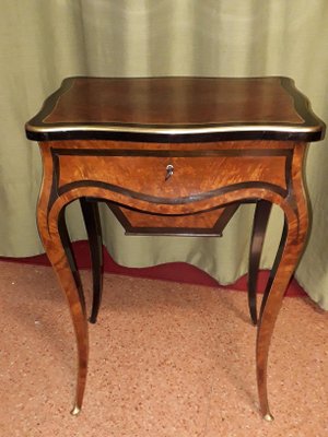 Antique Napoleon III Rosewood Coffee Table from Vervelle-AKA-695318