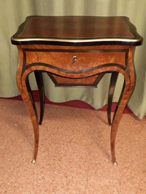 Antique Napoleon III Rosewood Coffee Table from Vervelle-AKA-695318