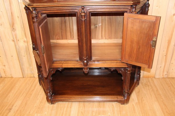 Antique Neo-Gothic Credenza in Walnut-KMQ-1332634