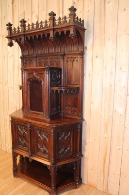 Antique Neo-Gothic Credenza in Walnut-KMQ-1332634