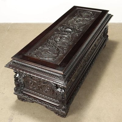 Antique Neo-Renaissance Style Bench in Walnut-VMM-2023944