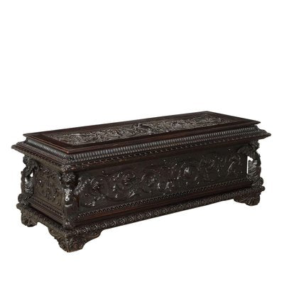 Antique Neo-Renaissance Style Bench in Walnut-VMM-2023944