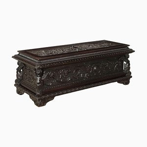 Antique Neo-Renaissance Style Bench in Walnut-VMM-2023944