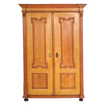 Antique Neoclassical Austrian Lacquered Solid Wood Cabinet-NJV-708570