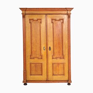 Antique Neoclassical Austrian Lacquered Solid Wood Cabinet-NJV-708570