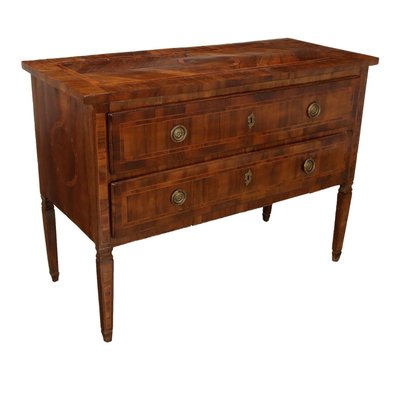 Antique Neoclassical Style Chest of Drawers in Walnut, 20th Century-VMM-2023859