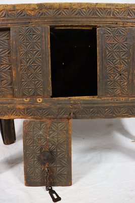 Antique Nomadic Turkmen Yurt Treasure Dowry Chest-UZN-1402980