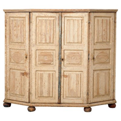 Antique Northern Swedish Gustavian Style Country Pine Sideboard-MJF-1740728