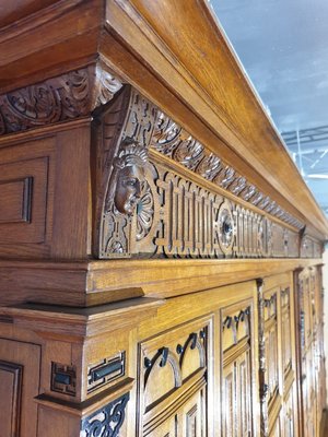 Antique Oak Bookcase-NQV-767805