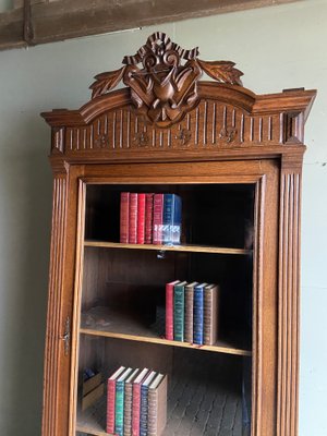 Antique Oak Bookcase, 1880s-GTG-1807418