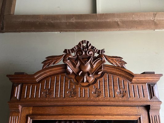 Antique Oak Bookcase, 1880s-GTG-1807418