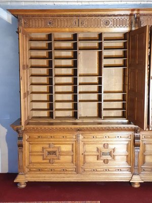 Antique Oak Bookcase-NQV-767805