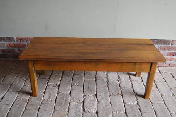 Antique Oak Coffee Table-GTG-1735648