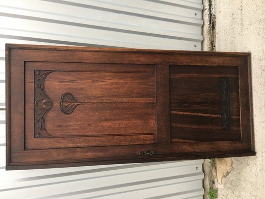 Antique Oak Wardrobe Door-WQQ-1065536