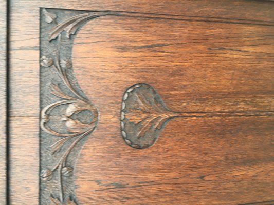 Antique Oak Wardrobe Door-WQQ-1065536