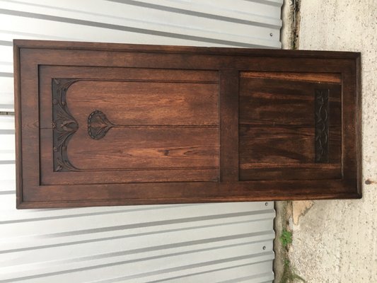 Antique Oak Wardrobe Door-WQQ-1065536