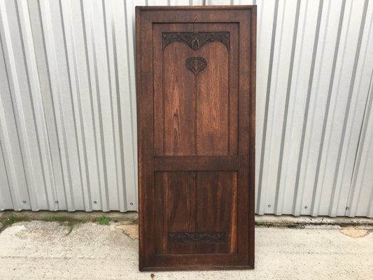 Antique Oak Wardrobe Door-WQQ-1065536