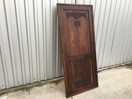 Antique Oak Wardrobe Door-WQQ-1065536