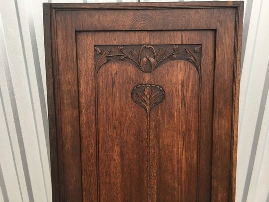 Antique Oak Wardrobe Door-WQQ-1065536