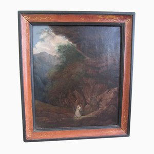 Antique Oil Painting of St. Francis, 1800s-CDG-978617