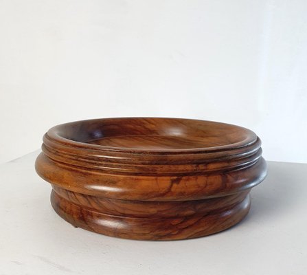 Antique Olive Wood Bowl Italy-FO-1259848