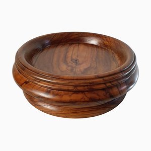 Antique Olive Wood Bowl Italy-FO-1259848