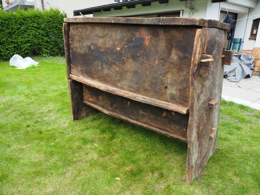 Antique Orient Cedar Wood Treasure Dowry Chest from Nuristan Afghanistan, 19th Century-UZN-1394013