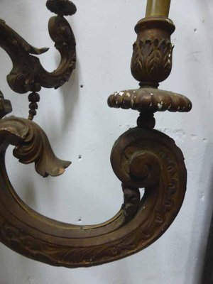 Antique Painted Wooden Chandelier Rockery Style-WSV-605501