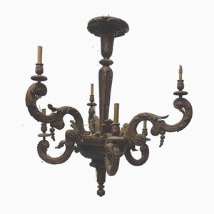 Antique Painted Wooden Chandelier Rockery Style-WSV-605501