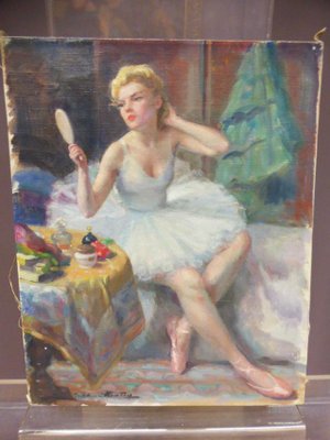 Antique Painting by Madeleine Plantey-WSV-605325