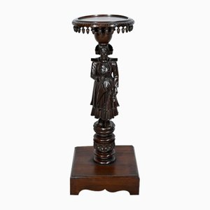 Antique Pedestal in Chestnut, 1890s-RVK-1771123