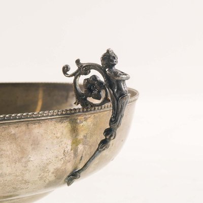 Antique Pewter & Silver Centerpiece-NJV-772625