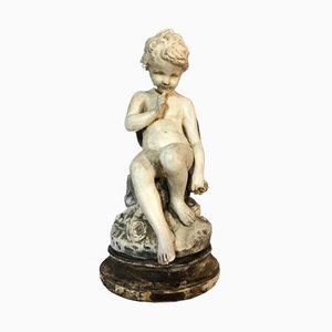 Antique Plaster Silent Child of Falconnet Sculpture-SDV-673935