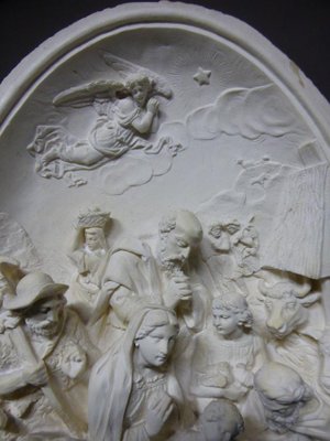 Antique Plaster The Nativity Moulding Sculpture-WSV-605382