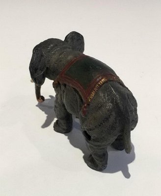 Antique Polychrome Elephant, 1900s-BA-658294