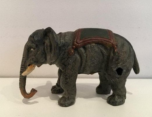 Antique Polychrome Elephant, 1900s-BA-658294