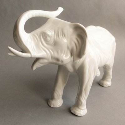 Antique Porcelain Elephant from Sitzendorf Thüringen-WK-783707