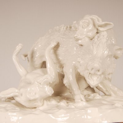 Antique Porcelain Hunting Scene, 19th-Century-GOE-1121728