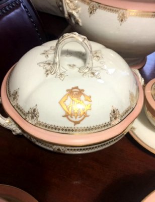 Antique Porcelain Tableware Set by Vivinis Mace for Sevres, Set of 55-EAI-863406