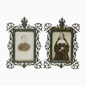 Antique Portrait Frames, 1800s, Set of 2-NE-1382363