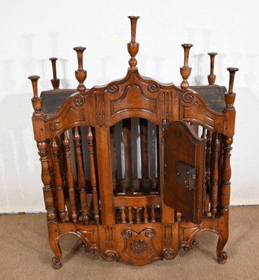 Antique Provencal Bread Cabinet in Walnut, 18th Century-RVK-1440560