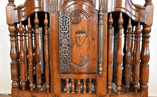 Antique Provencal Bread Cabinet in Walnut, 18th Century-RVK-1440560