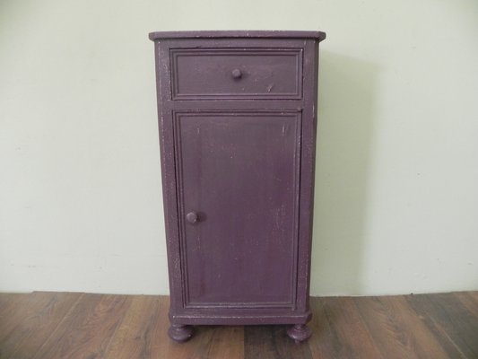 Antique Purple Lacquered Nightstand-CDG-952349