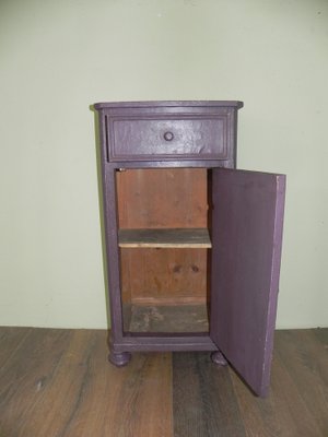 Antique Purple Lacquered Nightstand-CDG-952349