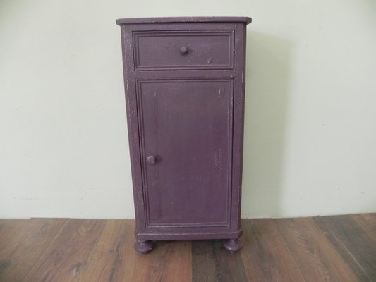 Antique Purple Lacquered Nightstand-CDG-952349