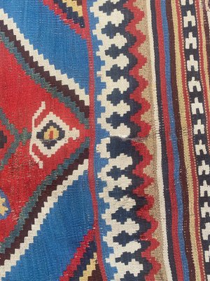 Antique Qashqai Kilim Rug-YMM-1153797