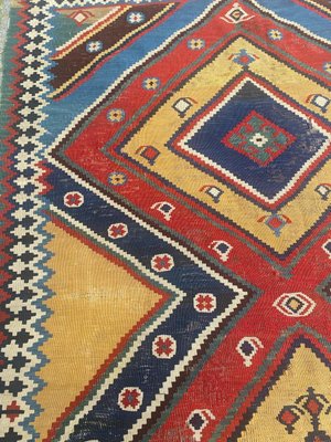 Antique Qashqai Kilim Rug-YMM-1153797