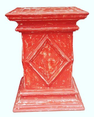 Antique Red Wooden Stand-GEL-1431703